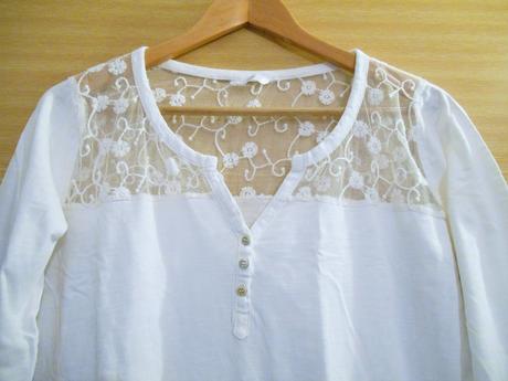 Tričko s krajkou pepco veľ. l, l