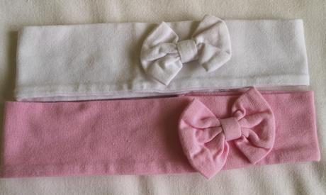 Biela čelenka s mašličkou - obvod 44-46 cm, rada,80