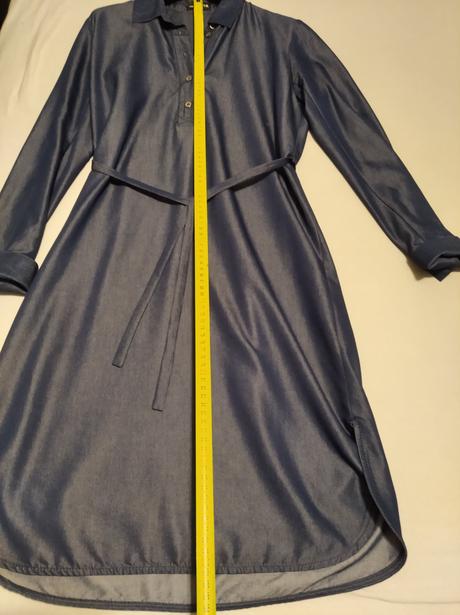 Košeľové rifľové šaty, 36