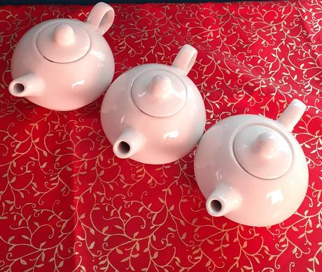 Porcelánové kanvičky na čaj - 3ks, 