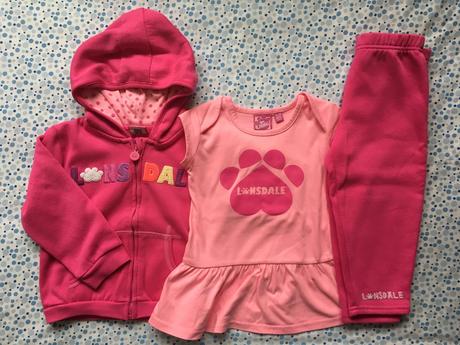 Tepláková súprava a šatky lonsdale 18-24m, lonsdale,92