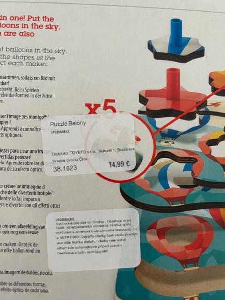 Hape puzzle balóny od 36 mesiacov,