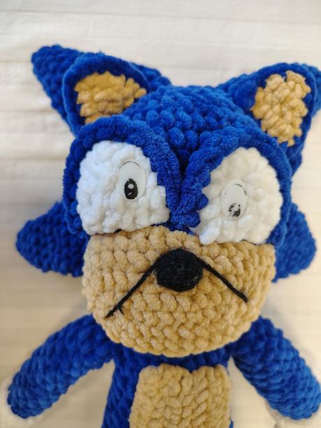 Zánovný veľký háčkovaný sonic, 54 cm, 