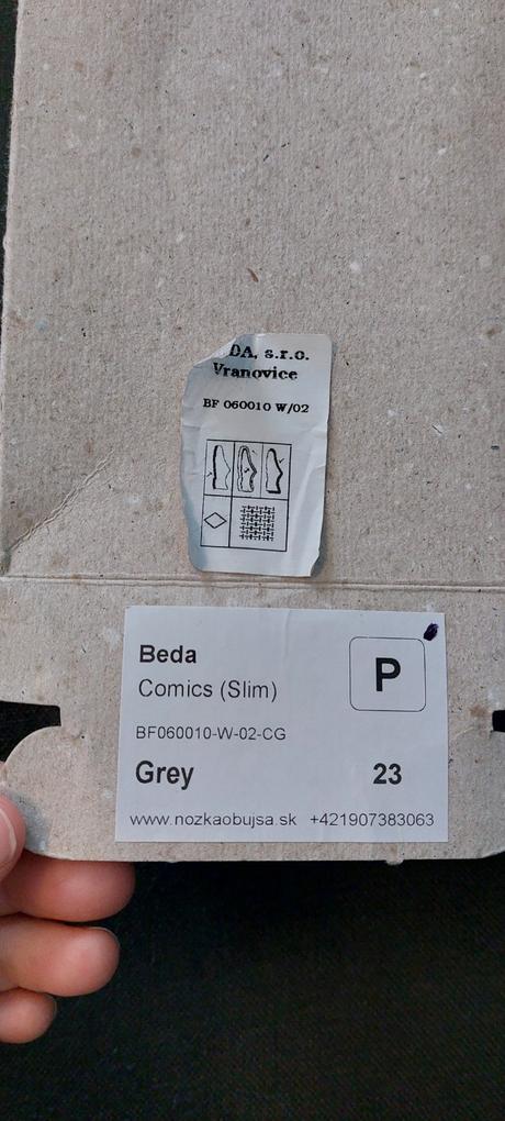 Prezúvky beda slim vzor comics 23, beda,23