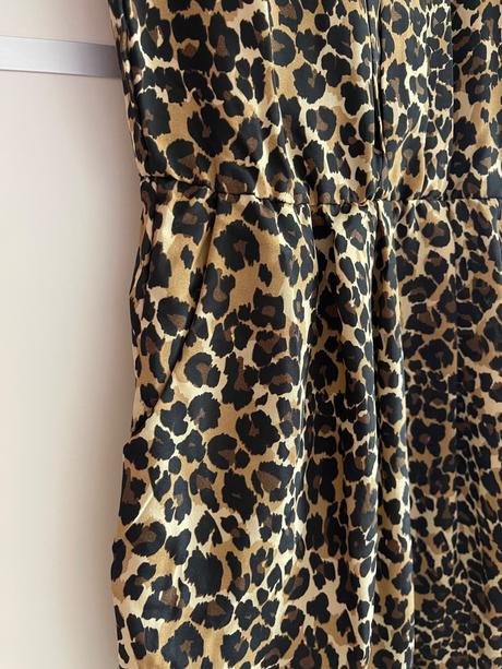 Asos satenove leopard saty xs, xs