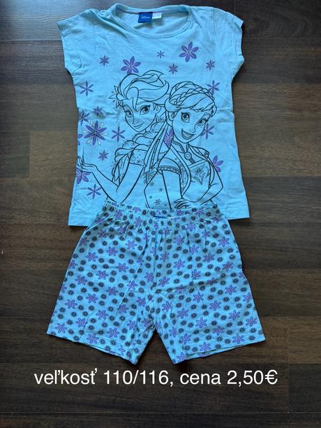 Pyžamo krátky rukáv, 116