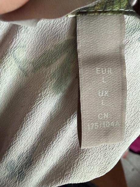 Hm prekrasna l tropicka tunika bluzka tricko s kv, h&m,l