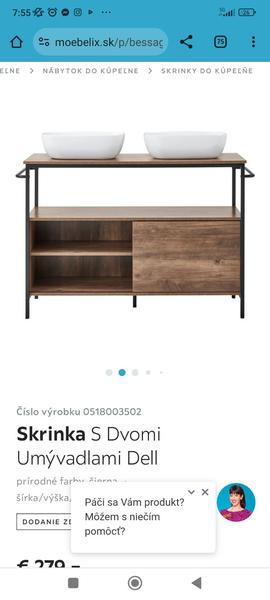 Kde kúpiť bielu skrinku pod dvojumývadlo?