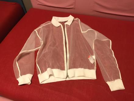 Priesvitna bundicka biela, vel. m, zn. zara, zara,m