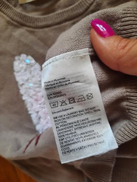 Dievčenský pulóver, h&m,122