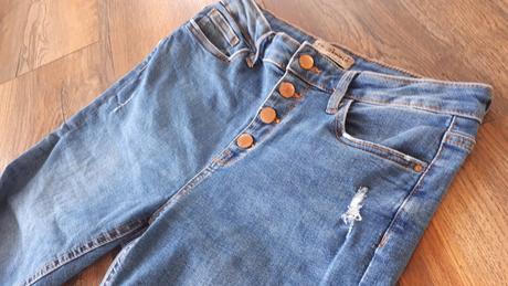 Rifle denim vysoky pas vel 36/38, denim co,38