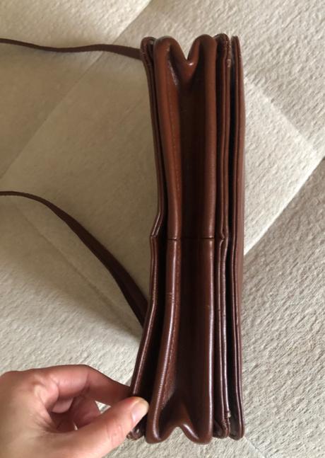 Čokoládovo hnedá vintage kabelka,