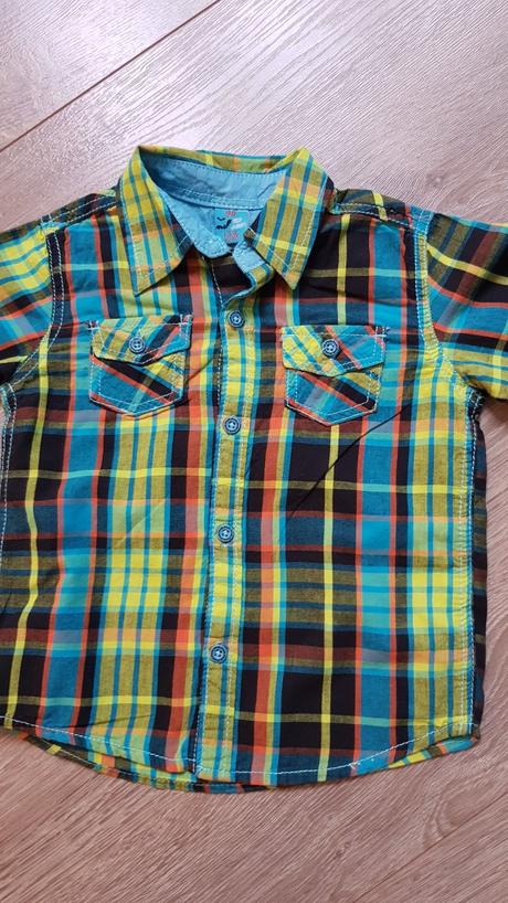 Chlapčenská kockovaná košeľa 98, kik,98