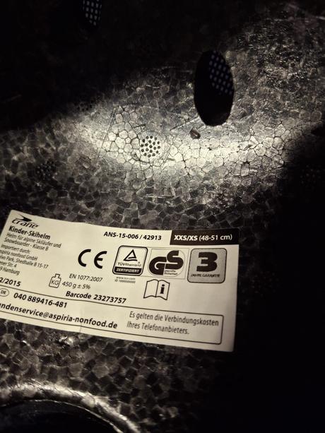 Detská lyžiarska prilba, xs