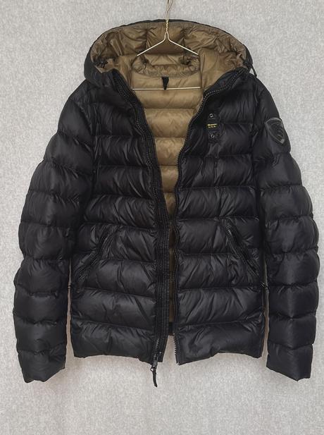 Blauer pánska zimná bunda, s