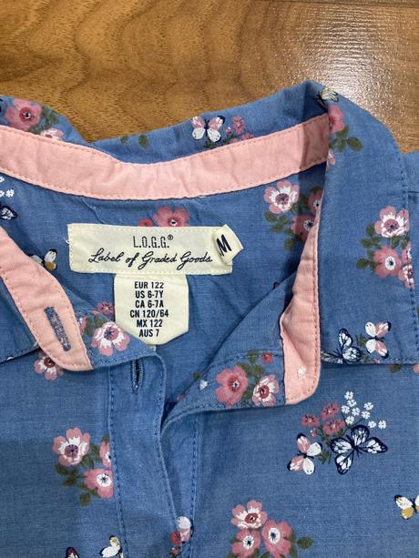 Košelové šaty, h&m,122