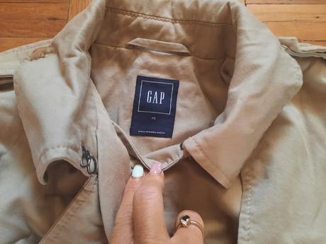 Dámsky dlhý trenčkot, gap,xs