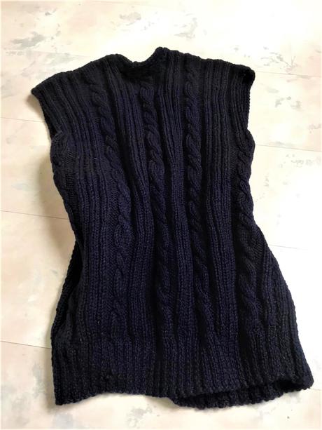Teplá vlnená vesta, xl