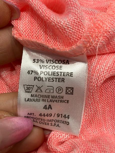 Dievčenský sveter s nápisom overkids (110), 110