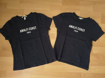 2x bavlnené tričko h&m, s, h&m,s