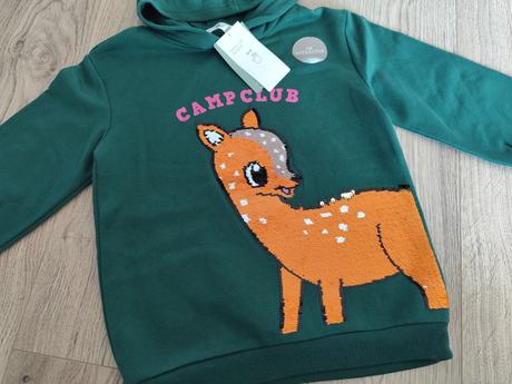 H&m bambi mikina pre malú slečnu veľ. 110/116, h&m,110 / 116