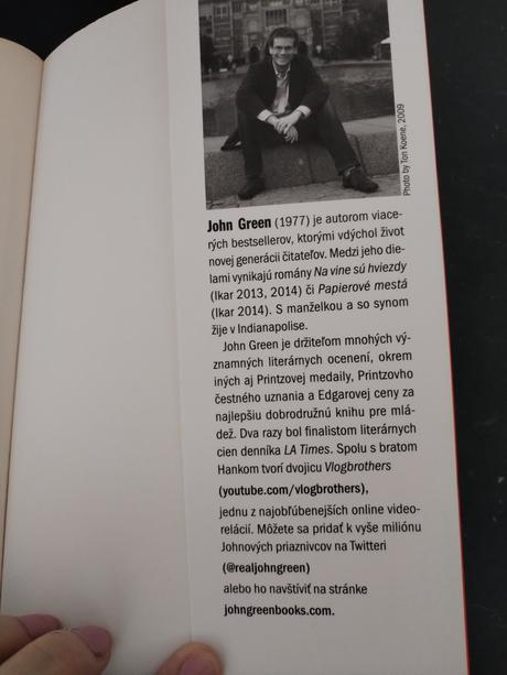 Kniha john green poučka o predvídateľnosti katheri,