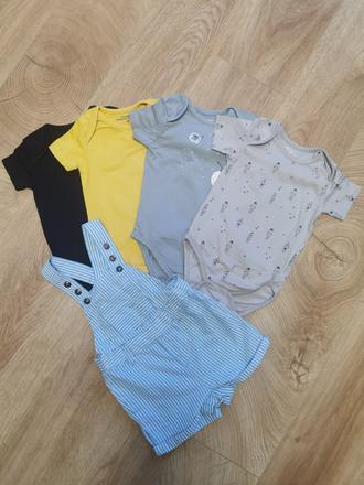 Set chlapčenských bodyčiek a kraťasov, reserved,68