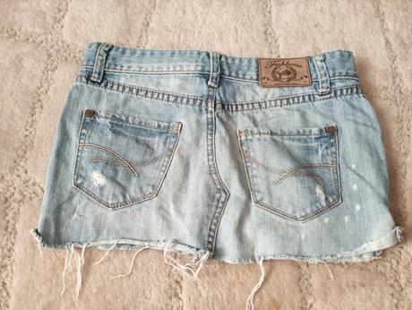 Riflová suknička, fishbone,xs