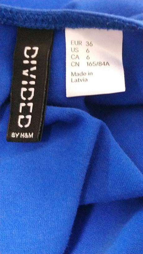 Dámsky elastický tmavo modrý top, h&m, h&m,xs