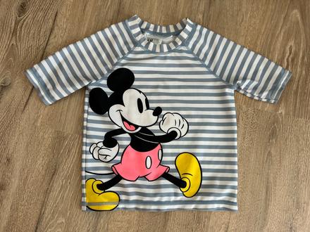 Mickey plavecké tričko 98/104, h&m,98