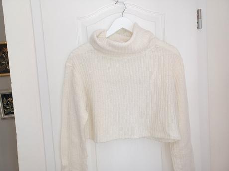 Crop rolák pulover s/l, h&m,m