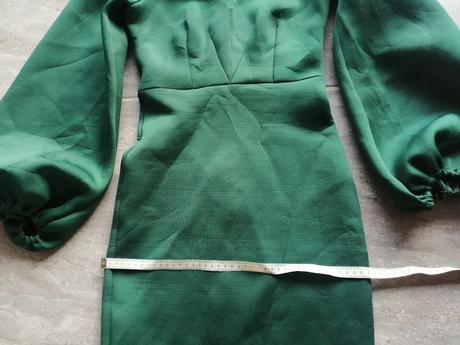 Zelené neoprénové šaty asos v36, 36