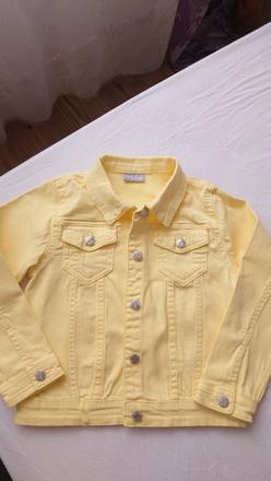 Nádherná kvalitná bavlnená citróniková bunda, matalan,128