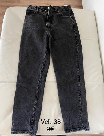 Dámske rifle (mom fit), zara,38