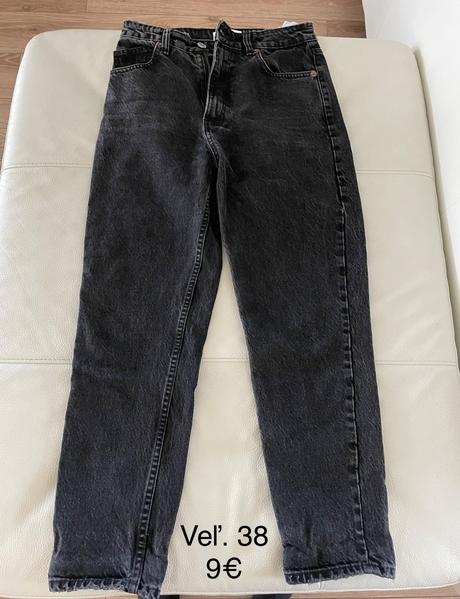 Dámske rifle (mom fit), zara,38