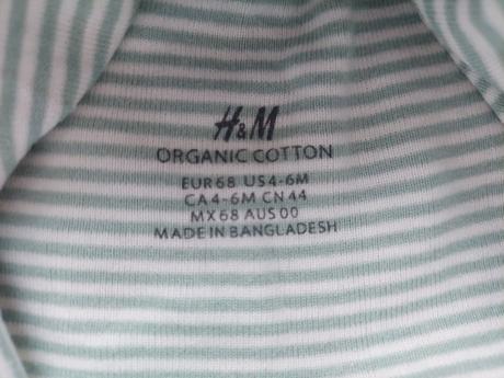 Ciapky z organickej bavlny, h&m,68