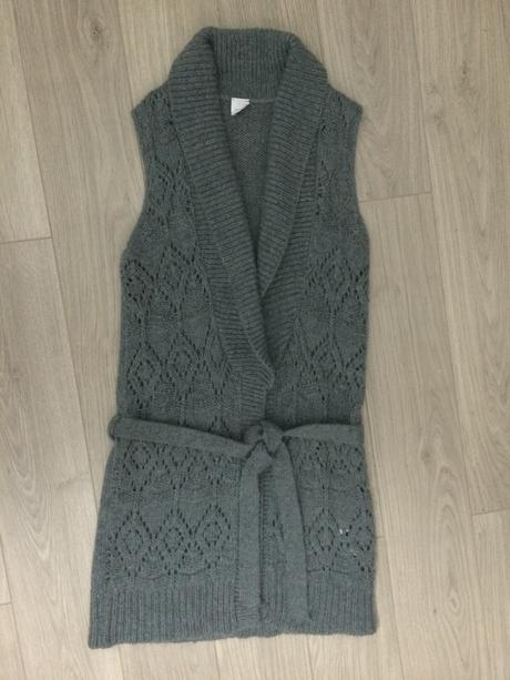 Šedá platená vesta, camaieu,m