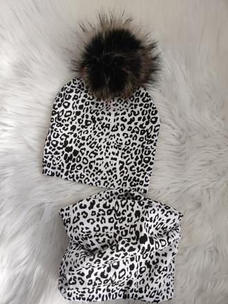 Bavlnený set čiapka+nákrčnik 1-3roky, 92