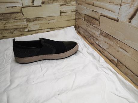 Geox 37 - dámske našuchovacie čierne topánky, geox,37