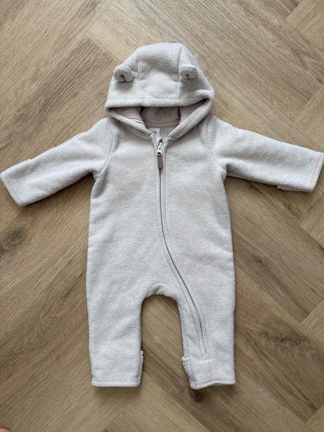 Flisový overal s kapucňou, h&m,62