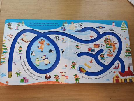 Santa and the elves maze leporelo, 