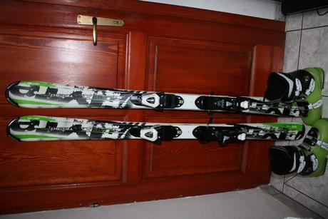 Lyže tecno , 144 cm , drevene jadro, 140-149 cm