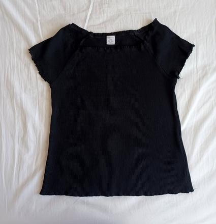 Krátke rebrované tričko, lindex,170