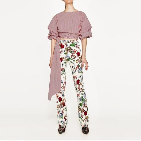 Zara floral nohavice vel. s-m, zara,m