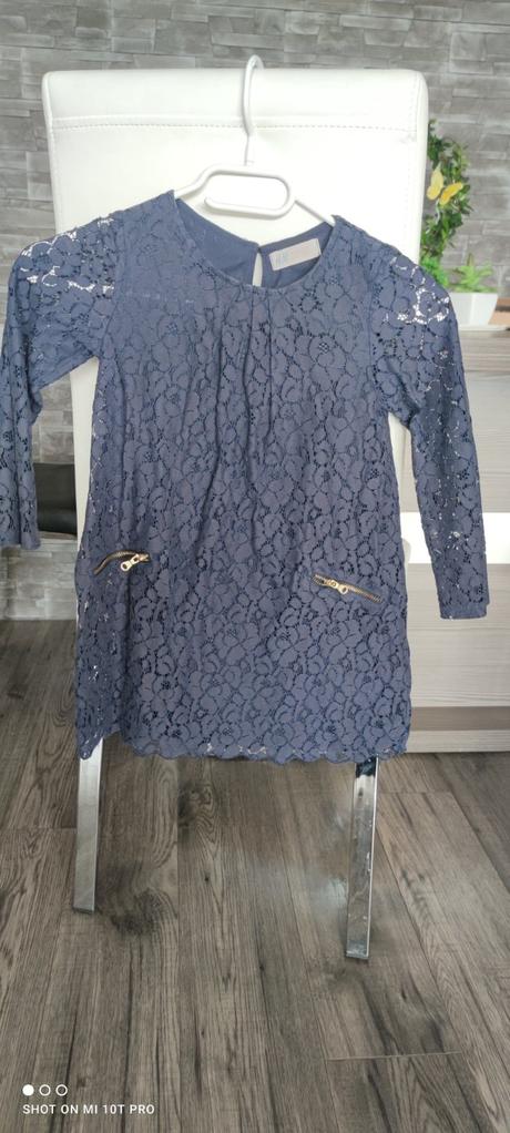 Čipkované šaty, h&m,110