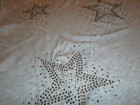 Elegantný predĺžený pulóver s hviezdami canda, c&a,l