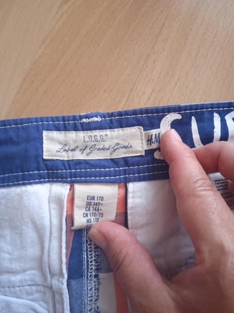 Kraťasy, h&m,170
