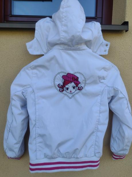 Biela prechodná bunda, 140