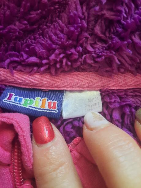 Dievčenská mikina-bunda, lupilu,98