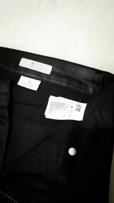 Čierne nohavice, h&m,30